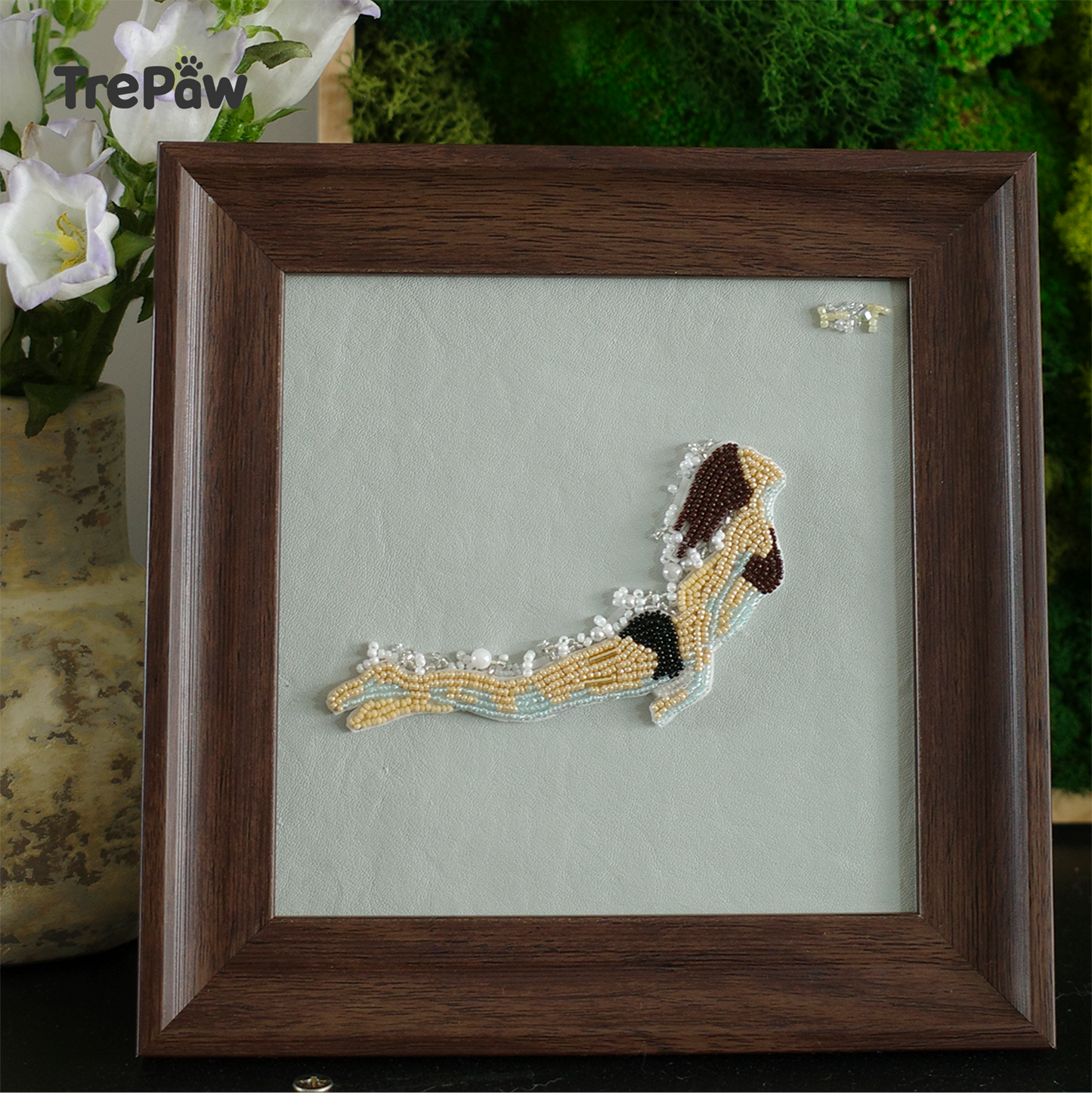 Emerge DIY bead embroidery design with open space for personal creative embellishment