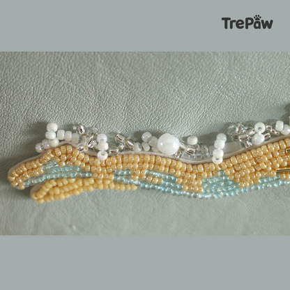 MIYUKI seed beads, embroidery materials and brooch pins included in the Emerge DIY bead embroidery art kit